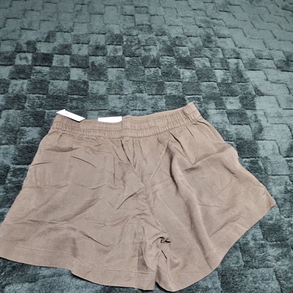 Old Navy High Waist Tan Shorts with Elastic Waistband